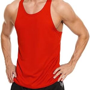Men's Stringer Tank Tops Quick Dry Mesh Sleevele Gym Workout Bodybuilding Fitness Muscle T Shirts