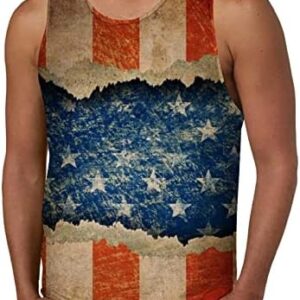 Men's Tank Tops Fashion Gradient Sleeveless T-Shirt Sports Fitness Casual Vests Pullover Bottoming Shirts Tops