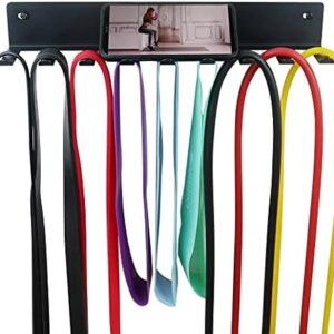 Multi-Purpose Storage Rack Resistance Bands Rack Gym Storage Rack Fitness Bands Rack Heavy Duty Rack for Resistance Bands, Straps, Jump Ropes, Foam Rollers, Chains, Weight Belts, Tools