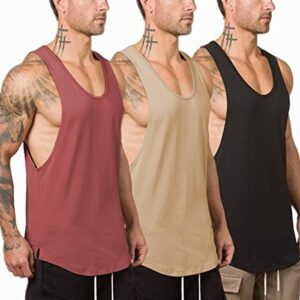 Muscle Killer 3 Pack Men's Muscle Gym Workout Stringer Tank Tops Bodybuilding Fitness T-Shirts