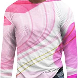 Muscularfit Mens Long Sleeve T Shirts Graphic Tees 3D Print Casual Long Sleeve Crewneck Sweatshirts Workout Athletic Pullover