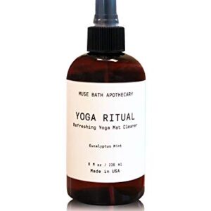 Muse Bath Apothecary Yoga Ritual - Aromatic and Refreshing Yoga Mat Cleaner, 8 oz, Infused with Natural Essential Oils - Eucalyptus Mint