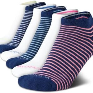 Nautica Women's Low Cut Cushioned Moisture Control Athletic Socks (6 Pack)