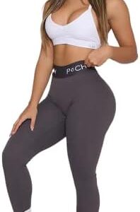 Pchee Bum Workout Scrunch Butt Leggings for Women - High Waisted, Squat Proof, Seamless Lifting Compression