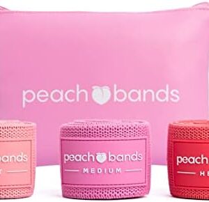 Peach Bands Hip Band Set - Fabric Resistance Bands - Exercise Bands for Leg and Butt Workouts