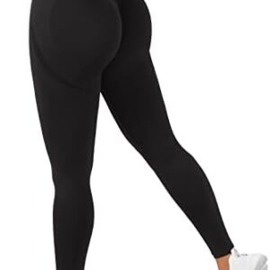 RUUHEE Women Peach Lift Seamless Workout Leggings High Waisted Scrunch Butt Yoga Pants Tights