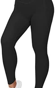 RXRXCOCO Leggings with Pockets for Women High Waist Butt Lifting Yoga Pants