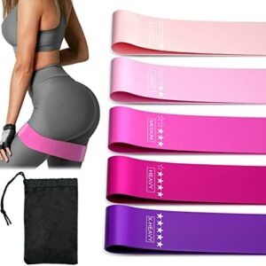 Resistance Band for Women Working Out, Exercise Equipment for Squat, Leg, Glute, Thigh, Fitness and Home Workout, Workout Bands Work from Home, Gym Accessories for Yoga, Non Slip Booty Bands