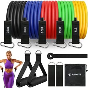 Resistance Bands for Working Out Exercise Bands Resistance Bands Set Fitness Bands Stretch Bands for Exercise Band Workout Bands Resistance Band Door Anchors Work Out Bands Elastic Bands for Exercise