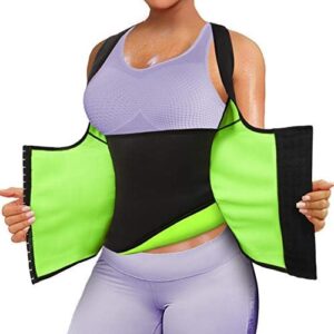 Rolewpy Women Waist Trainer Corset Weight Slimming Neoprene Sauna Sweat Vest Workout Body Shaper Tank Top