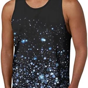 SHENGXINY Men's 3D Print Sleeveless Tanks Summer Casual Shirt Gradient Tank Tops Crewneck Workout Shirts Fitness Muscle Tees