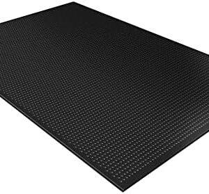 Signature Fitness Heavy Duty Thick Real Rubber Mat Exercise Equipment Floor Mat, 6 ft. x 4 ft., 3/4" Thick