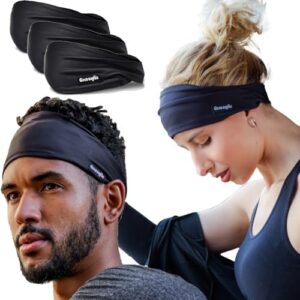 Sweatband for Men and Women - Unisex Headband That Wicks Moisture and Eliminates Excess Sweat - Running, Sports, Cycling, Football, Triathlons, Construction, Yoga and More