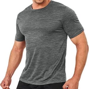 TACVASEN Shirts for Men Workout Muscle Tee Shirts Quick Dry Moisture Wicking T Shirt for Athletic