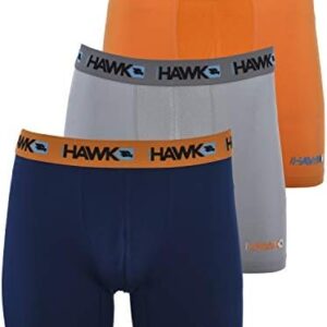 TONY HAWK Mens Performance Underwear - 3-Pack Stretch Performance Boxer Briefs Training Breathable Athletic Fit No Fly