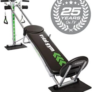 Total Gym APEX Versatile Indoor Home Workout Total Body Strength Training Fitness Equipment with 6, 8, or 10 Levels of Resistance and Attachments