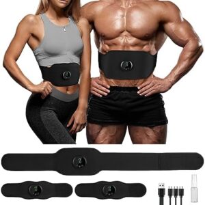 Tumsug Ab Stimulator - Abs Workout Equipment, Ab Machine, Abdominal Belt Workout Equipment Portable Abs Stimulator, 12 Modes & Easy to Use, Home Office Fitness Exercise Equipment