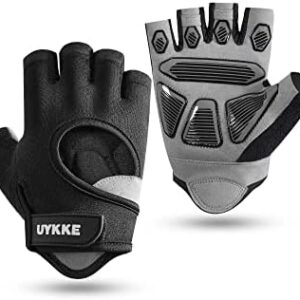 UYKKE Workout Gloves for Men and Women, Exercise Gloves for Weight Lifting, Cycling, Gym, Training, Breathable and Snug Fit