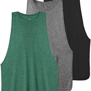 Ullnoy Workout Tank Tops for Women Running Muscle Tanks Sleeveless Loose Fit Gym Yoga Sport Shirts 3-5 Pack