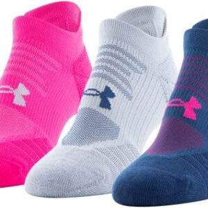 Under Armour Women's Play Up No Show Tab Socks, 3-Pairs