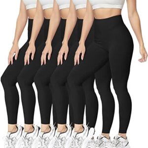 VALANDY High Waisted Leggings for Women Stretch Tummy Control Workout Running Yoga Pants Reg&Plus Size