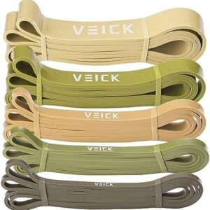 VEICK Resistance Bands for Working Out, Exercise Bands, Workout Bands, Pull Up Assistance Bands, Long Heavy Stretch Bands Set for Men and Women, Power Weight Gym at Home Fitness Equipment