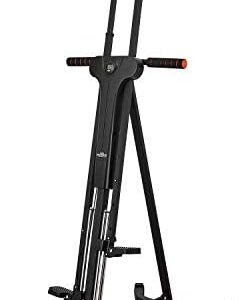 Vertical Climber Exercise Machine for Home Gym with 4 Metal Guide Rails Folding Exercise Climber Cardio Workout Machine 5-Level Resistance Stair Stepper Newer Version,Easy to Assemble