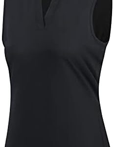 Vidusou Womens Sleeveless Golf Polo Shirts Lightweight Tennis Sport Tops