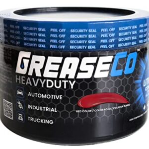 Wheel Bearing Grease Red And Tacky Automotive Lubricant Tub Jar | Car Grease | Axle | Thick MultiPurpose Red Grease | Bearing Packer Grease | Rod | High Temp | Tractor | Lithium | Trailer Hitch | 5th Wheel | HeavyDuty 1 LB