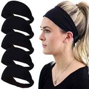 Women Workout Headbands Non Slip Bands Moisture Wicking Sport Sweatbands for Yoga Travel Fitness Athletic Elastic for Girls