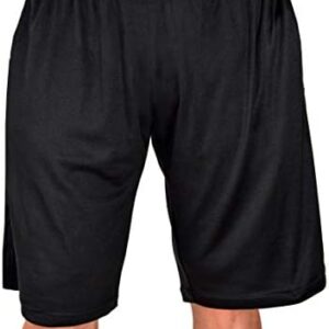 Workout Shorts, Relaxed Fit in Solid Black