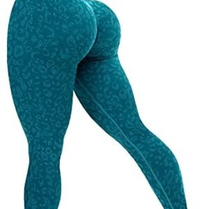 YEOREO Women Camo Workout Scrunch Butt Leggings Seamless High Waisted Athletic Yoga Leggings