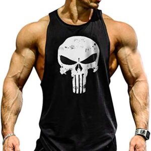 YeeHoo Lift Men's Bodybuilding Gym Tank Tops Workout Stringer Sleeveless Shirts Vest Cotton