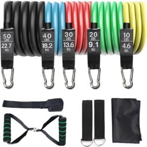 cloudberg Resistance Bands, 150 lbs Resistance Bands for Working Out, Exercise Bands Resistance Bands Set,Resistance Bands Handles,Resistance Band Set, Suspension Trainer,Exercise Bands Handles