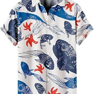 webert Best Branded Shirts for Men,Mens Printed Shirts Short Sleeve Button Down Beach Shirts Shirt for Man Collar Shirts Men