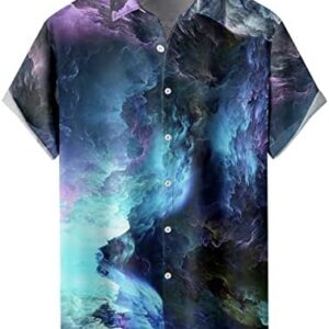 webert Printed Shirts for Men,Flower Short Sleeved Shirt Men's Summer Beach Style Relaxed Casual Lazy Shirt Short Sleeve Tee