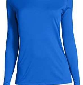 Hanes Women's Sport Cool Dri Long Sleeve Crewneck T-Shirt, Moisture-Wicking Performance Tee