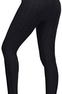 A-Wintage Women's Scrunch Butt Lifting Leggings Stretchy High Waisted Yoga Pants Workout Textured Booty Tights