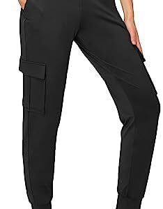 ALWAYS Women's Cargo Jogger Pants - Super Soft Casual Comfy Lounge Sweatpants for Women