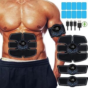 Abdominal Toning: Enhance Your Fitness Regimen, Powerful for Effective Muscle Building and Toning for Weight Loss at Home and Office, Portable Workout Equipment for Men and Women - Black