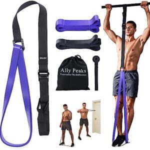 Ally Peaks Pull Up Assistance Bands,Up to 310 lbs Assistance, Adjustable and Replaceable Pull Up Assist Band,Heavy-Duty Assisted Pull Up Resistance Bands for Pull Up Assist Push Up Assist,US Patent