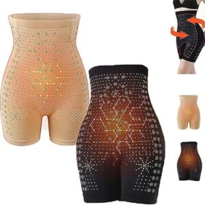 Angelslim Negative Oxygen Ion Fat Burning Tummy Control & Detox Bodysuit Ice Silk Ion Fiber Repair Shaping Shorts