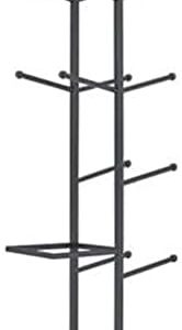 AyfeS Sports Equipment Storage Stand, Large Basketball Organizer Rack for Garages Fitness Gymnasiums and Homes, Vertical Sports Balls Display Holder (A)