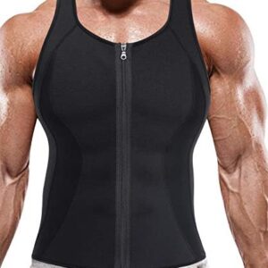 BRABIC Men Sauna Sweat Vest Tank Top Shirt for Weight Loss Waist Trainer Workout