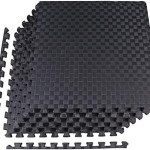 BalanceFrom Puzzle Exercise Mat with EVA Foam Interlocking Tiles for MMA, Exercise, Gymnastics and Home Gym Protective Flooring, Multiple Sizes