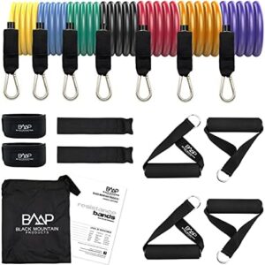 Black Mountain Products - Ultimate Resistance Band Set with Starter Guide