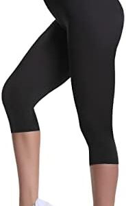 Buttery Soft High Waisted Capri Leggings for Women - Tummy Control, No See Through, Workout Yoga Pants