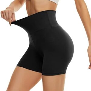 CAMPSNAIL Workout Biker Shorts Women - 3"/5" High Waisted Tummy Control Spandex Booty Volleyball Gym Shorts for Yoga Dance