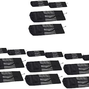 CLISPEED 16 Pcs Yoga Mat Bag Utility Mat Yoga Mat Holder Yoga Mat Storage Bag Portable Yoga Pouch Yoga Mat Organizer Yoga Strap for Carrying Mat Nylon Mesh Fitness Equipments Fashion