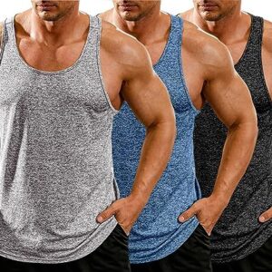 COOFANDY Men's Gym Tank Tops Y-Back Workout Muscle Tee Training Bodybuilding Fitness Sleeveless T Shirt